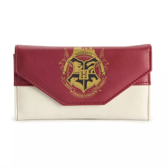 Harry Potter Hogwarts Crest Envelope Wallet - Wizards World Gifts - Picture 1 of 6